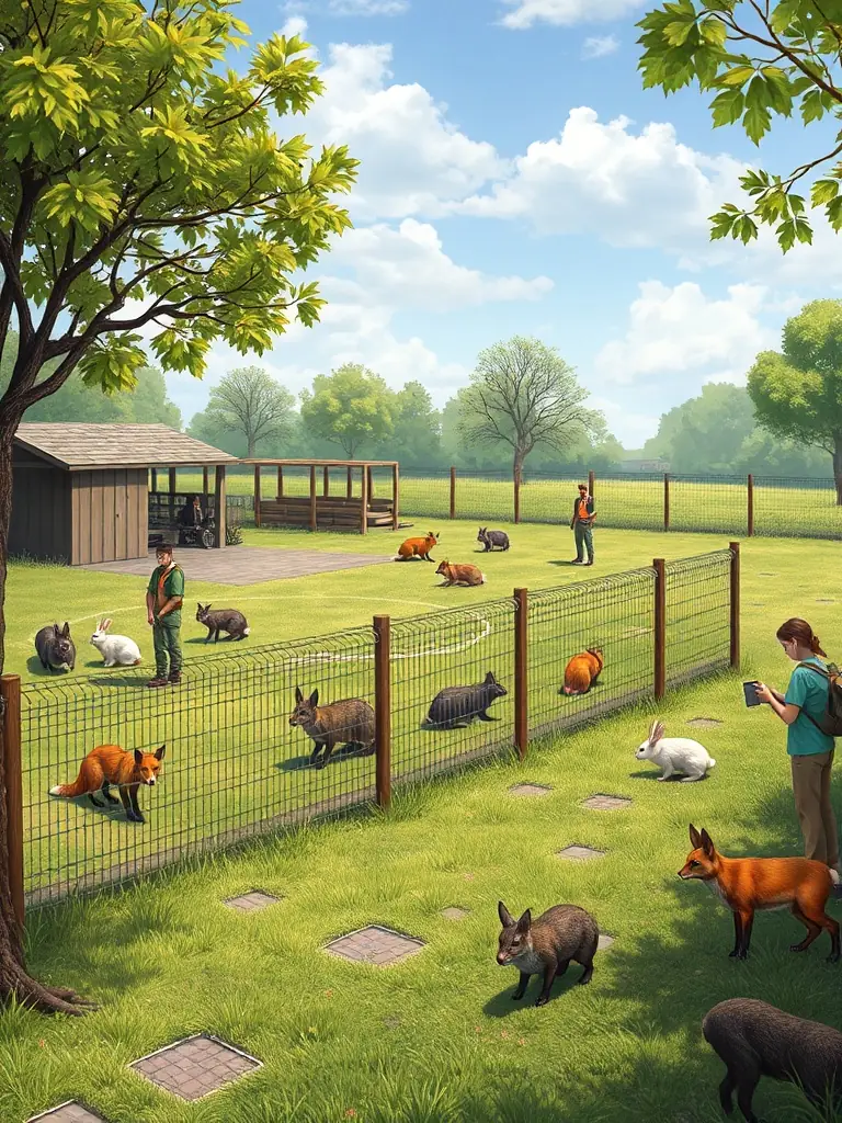 A photograph of a controlled environment where nuisance species are managed, highlighting the organization's role in maintaining ecological balance.